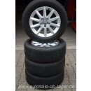 Audi A4 8K 8B 1 Satz Winterreifen mit Original Alu Felgen Neuwertig 7J x 16 Zoll ET 46 Michelin Alpin A4 AO 225/55 R16 95H #6406-C9 u. C12