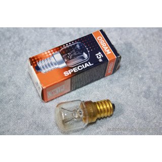 OSRAM Glühbirne Glühlampe für Kühlschrank 220V E14 15W 0° C NEU #W151