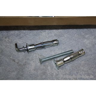 Würth M6 x 60 Metall-Hohlraumdübel mit Schraubhaken NEU 9035655 1 Packung 100 Stück #W168-564