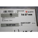 Würth SW7 Zebra-Schlauchschellen 16-27mm NEU ca 50 Stück #W176-813