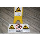 Warnschild Vorsicht Rutschgefahr mit 3 x 2 verschiedene...