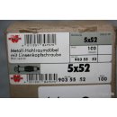 Würth Metall Hohlraumdübel 5x52  ca. 90 Stück NEU #W207-810