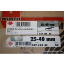 Würth Zebra Schlauchschellen 25-40 mm 20 Stück 54922540 NEU #W261-274