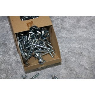 Würth Schloßschrauben mit Mutter 5 x 50 ca. 160 Stück NEU 223550 #W305-810