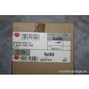 Würth Schloßschrauben mit Mutter 5 x 50 ca. 160 Stück NEU 223550 #W305-810