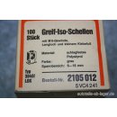 OBO Bettermann Greif-Iso-Schellen 100 Stück grau 6 - 16  mm NEU 2105012 #W456