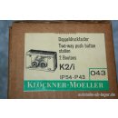 Klöckler-Moeller Doppeldrucktaser IP54-P43 K2/i  NEU #W472-807