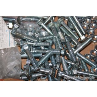 Zingue Schrauben Unterlegscheibe Muttern 10 x 60xDIN 603 47 Stück NEU #W503-810