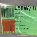 OSRAM L58W/11 Leuchtstoffröhre Tageslicht Lumilux Daylight ca 150cm NEU #W561-515