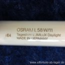 OSRAM L58W/11 Leuchtstoffröhre Tageslicht Lumilux Daylight ca 150cm NEU #W561-515