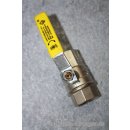 Gas-Families 1-2-3 Absperrhahn Kugelhahn CW617N 3/4 Zoll DN20 PN40 NEU #W586-K1