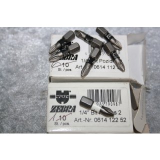 Würth Bit Pgillips 1 1/4 " 1 Stück 061412252 3 Stück 061411252 Packung ist offen NEU #W843-1012-2