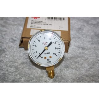 Würth Manometer Schweisstechnik Sauerstoff 0-200/315 bar 0984018011 NEU #W848-1013