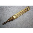 Glas-Stabthermometer Senkrecht Messing 0-200°C...