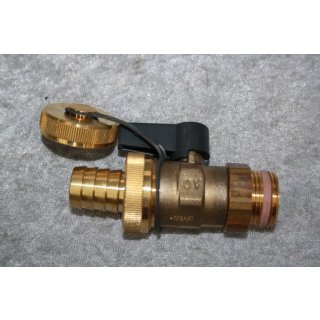 Oventrop Kugelhahn"Optiflex",DN20,3/4"AG mit Schlauchver.u.Verschlusskappe, Ms NEU #W956-1013
