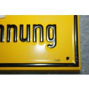 Alu-Präge Warnschild 20x30 cm Vorsicht Kabel unter...