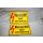 Alu-Präge Warnschild 20x30 cm Vorsicht Kabel unter Spannung NEU 246#W1020-K7