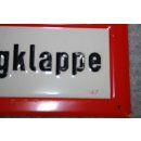 Alu Warnschild Rauchabzugklappe 147 NEU #W1027-K7