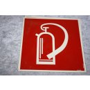 Schild Feuerlöscher 20 x 20 cm Kunststoff langnachleuchdend NEU #W1048-K7