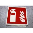 Schild Feuerlöscher 20 x 20 cm Kunststoff langnachleuchdend NEU #W1049-K8