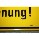 Aluminium Schild Vorsicht Anlage steht unter Spannung NEU #W1052-K8