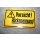Kunststoff Schild Vorsicht Rückspannung NEU #W1055-K7