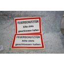 Klebeschild Aufkleber Feuerschutztür bitte stets geschlossen halten selbstklebend 10 Stück 20cm x 30cm NEU #W1061-01054-1