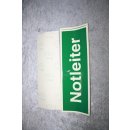 Klebeschild Aufkleber Notleiter langnachleuchtend 10cm x 30cm NEU #W1062-01054-1