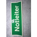 Klebeschild Aufkleber Notleiter langnachleuchtend 10cm x 30cm NEU #W1062-01054-1
