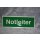 Klebeschild Aufkleber Notleiter langnachleuchtend 10cm x 30cm NEU #W1062-01054-1