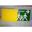 Alu Schild Besucher 300 x 400 mm NEU #W1064-K7