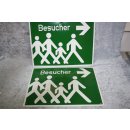 Alu Schild Besucher 300 x 400 mm NEU #W1064-K7
