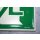Aluminium Schild Fluchtweg Notausgang Pfeil nach unten NEU DIN 67510 2902/0845 #W1067-01078-1