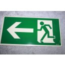 Kunststoffschild Schild Fluchtweg Notausgang Rettungsweg...