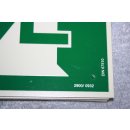 Kunststoffschild Schild Fluchtweg Notausgang Rettungsweg Rettungszeichen Pfeil nach links NEU DIN 67510 2900/0932 #W1068-01078-1