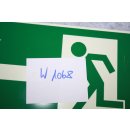 Kunststoffschild Schild Fluchtweg Notausgang Rettungsweg Rettungszeichen Pfeil nach links NEU DIN 67510 2900/0932 #W1068-01078-1