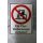 Aluminium Schild für Flurförderzeuge verboten 7117/52 NEU #W1076-K9