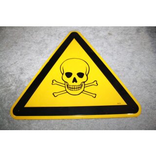 Aluminium Schild Achtung Gift 3053 30 x 30 cm NEU #W1080