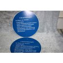 Kunststoffschild 5 Dicherheitsregeln 320 mm NEU #W1082-K9