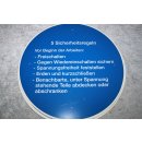 Kunststoffschild 5 Dicherheitsregeln 320 mm NEU #W1082-K9