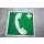 Aluminium Schild Fahnenschild Erste Hilfe Verbandkasten Telefon 150 x 150 mm NEU #W1083-K9