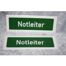 Aluminium Schild Notleiter105 x 300 mm NEU #W1084-K9