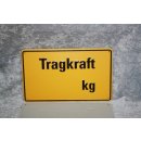 Aluminium Schild Tragkraft kg 150 x 250 NEU #W1089-K9