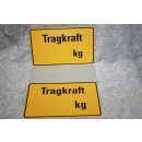 Aluminium Schild Tragkraft kg 150 x 250 NEU #W1089-K9