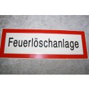 Aluminium Schild Feuerlöschanlage 105 x 297 mm NEU #W1090-K9