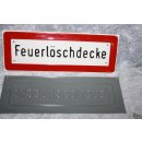 Aluminium Schild Feuerlöschdecke 75 x 210 mm NEU #W1091-K9