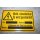 Magnetschild mit dem Hinweis: Nicht einschalten! Es wird gearbeitet! 200 x 300 mm NEU #W1092-277-2