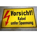 Aluminium Schild Vorsicht Kabel unter Spannung NEU #W1094-K9
