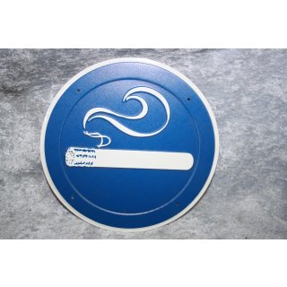 Aluminium Schild Rauchen erlaubt 200 mm NEU #W1099-K9