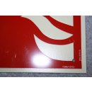 Kunststoff Schild Schutzhelm langnachleuchtend DIN 67510 1584/0743 200 x 200 mm NEU #W1101-K9